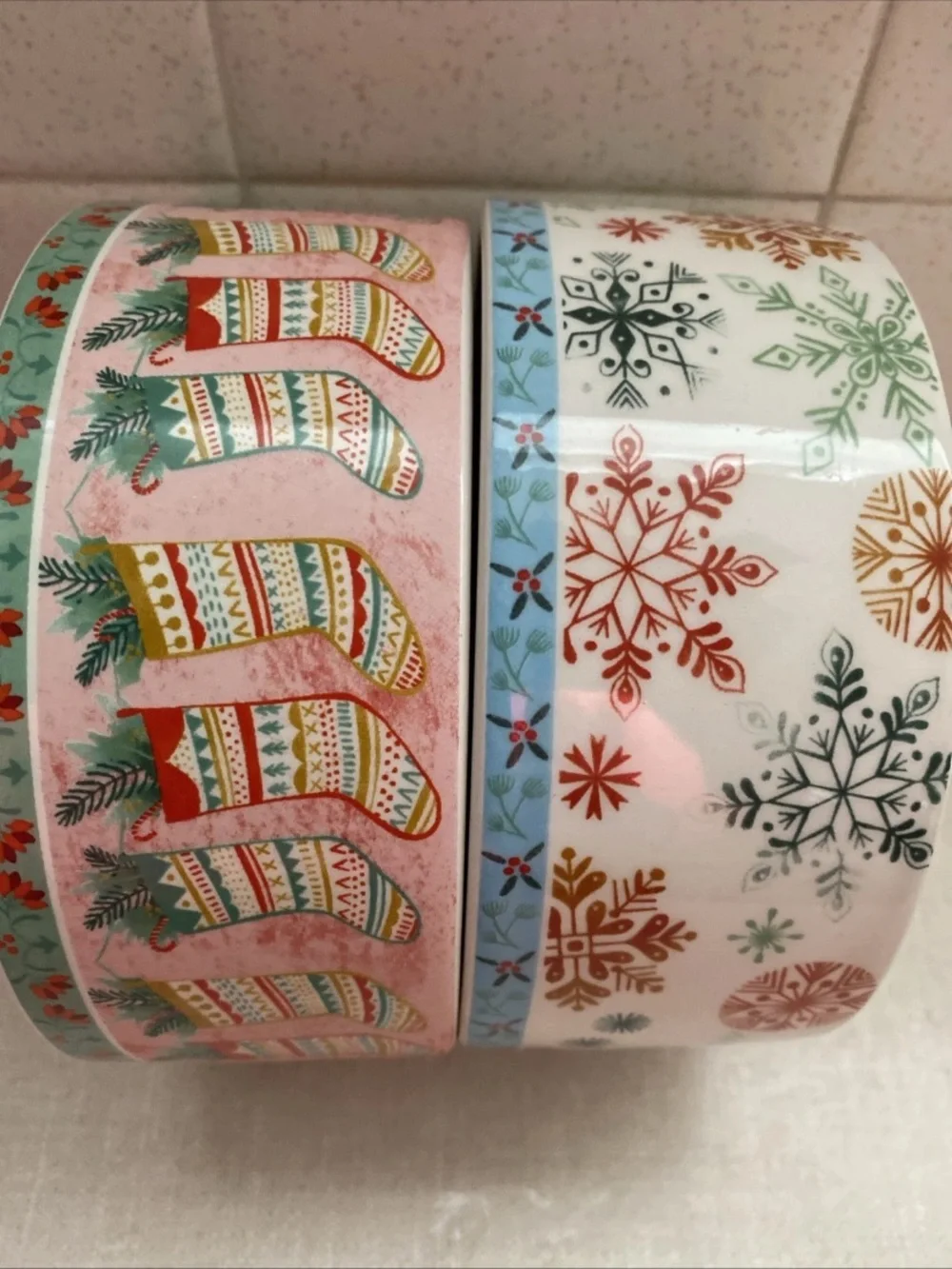 Fitz And Floyd Pet Dog Cat Bowls Set Christmas